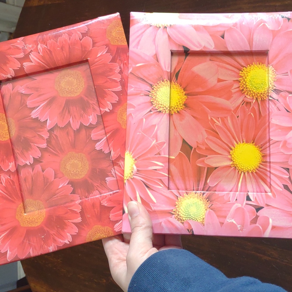 Vintage Picture Frames 4x6 Floral Y2K 90s Boho Feminine Bright